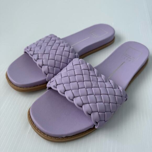 Dolce Vita Grazie basket weave slide sip on sandals lilac size 9.5 purple - Picture 3 of 11
